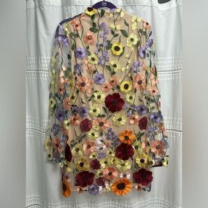 Three Dimensional Floral Sheath Dress NWOT